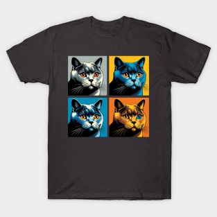 Chartreux Pop Art - Cat Lovers T-Shirt